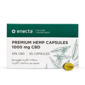 Cápsulas Premium de Extrato de Cânhamo CBD Enecta