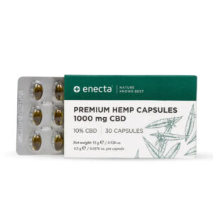 Cápsulas Premium de Extrato de Cânhamo CBD Enecta